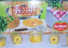 Fresh grilled pineapple rings from Del Monte