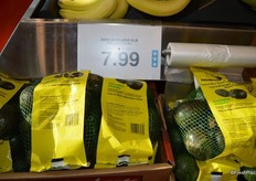 Naturally Imperfect mesh bags with avocados from Mexico. 3 lbs. for CAD 7.99.