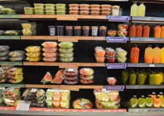 Ready-to-go products that have been organized by occasion. They include fruit and vegetable juices as well as pre-cut options in single-size and larger family packs.