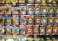 Promotion of lettuce and salad kits.