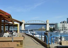 View from the deck at Granville Island Market.