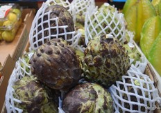 Close-up of sugar-apples from a different vendor.