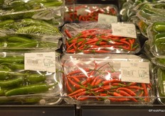 Serrano peppers as well as red chili peppers.