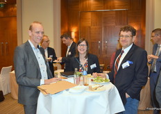 Hans Geling (Schaap Holland), Lea Roussineau (Europlant France) and Vlastimil Rasocha (Medipo Agras)