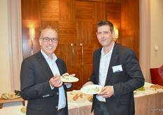 Jaap Delleman (Aardappelwereld magazine) and Peter van Steenkiste (Warnez)