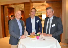 Johan van der Stee (C. Meijer), Toine Timmermans (Wageningen UR) and Dick Hylkema (NAO: Dutch Potato Organisation)