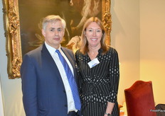 Philippe Binard (Freshfell) and Linda Bloomfield (Europatat)