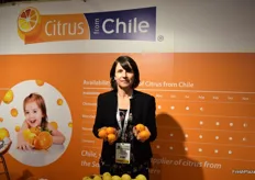 Monserrat Valenzuela from the Chilean Citrus Committee.