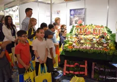 Children who were present at the show to learn all about the fresh produce business.