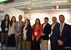Everyone present from Ecuador. The trade office of Ecuador in London, were joined by the exporters Agrinecua (avocado & grapes), Primegoods (Bananas, organic bananas, pineapple and dragon fruit), Vimticorp (Bananas, organic bananas and pineapples)
