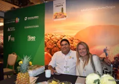 Also Procolombia was present and the show and were joined by two exporters. Rodolfo Ahumada, Commercial Director of the firm Pacific Fruits on the picture with Nathalia Gonzalez from the company Bengala Agrícola.