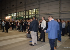 There was a big crowd at the opening.