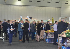 Delegates enjoyed the networking drinks.