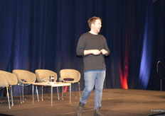 After the introduction Chris Riddell took the floor to talk about “The Human Revolution”