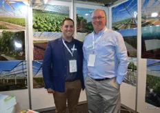 Bede Miller and Richard Vollebregt at the Cravo stand.