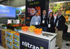Chaise Pensini, Sai Turrisi, Cynthia Tago and Malcolm Frick at the Nutrano stand.