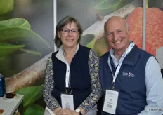 Husband and wife, Aina and Scott Price from R&R Smith organic apple growers.