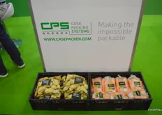 Case Packing Systems with potatoes and carrots.