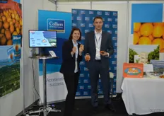 Colliers International were there to promote properties for sale – Anna Petrou and Peter Uber.