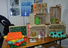 Different coloured trays from Australian Plastics for easy use in packsheds.