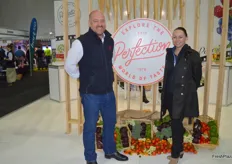 Andrew Edwards and Kristie Emmerson at Perfection Fresh.