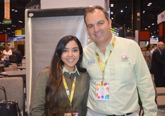 Mariana Palma Camarena and Guillermo Cardenas with Coliman Produce are part of the Mexico Pavilion.