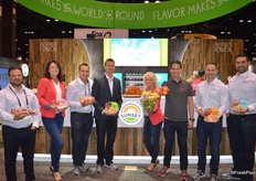 The Sunset team proudly shows a variety of products, including the new Shazam! peppers and the award- winning Aloha pepper.