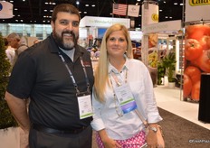 Frank Camera and Gretchen Kreidler Austin with SunFed are walking the show.