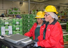 Random check to make sure the cartons meet the weight that's on the box.