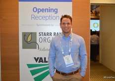 Mark Teague with Produce Careers attends the opening reception.