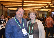 Gary Caloroso and Kellee Harris with the Giumarra Companies at the opening reception.