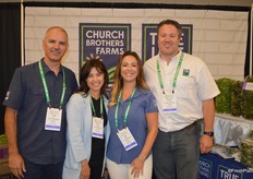 Foodservice is an important part of Church Brothers Farms' business. From left to right Jeff Church, Kori Tuggle, Lisa Dennis and Ernst van Eeghen.