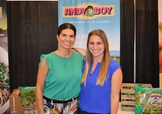 Claudia Pizarro-Villalobos and Gabriella Besaw with D'Arrigo Bros. of California.