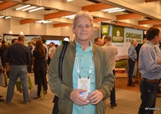 Eric Schwartz with United Vegetable Growers Cooperative out of Salinas is walking the show.