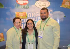 Aracely Van Dine, Audee Rios Canobbio and Victor Heredia Armendariz with Coliman Organic.