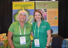 Teri Gibson and Mindy VanVleck with Peri & Sons Farms.
