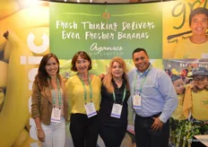 Daniella Velazquez de Leon, Mayra Velazquez de Leon, Gloria Smith and Marco Garcia with Organics Unlimited.