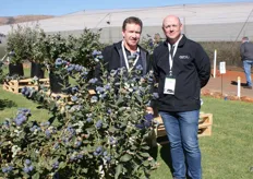 Dave Mazzardis, Australian breeder of the OZblu blueberry varieties with Roger Horak, Global CEO of OZblu.