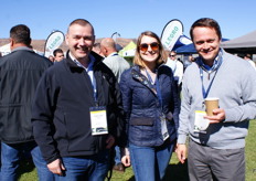Gwilym Jones and Sara Williams of Primafruit UK with Piotr Janus of Soloberry.
