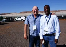 Graham Rae of the Zambezi Berry Company in Zambia with Brian Mazoe of Lulamanzi Berries in Gauteng.