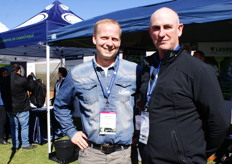 Jaco Hoogendoorn of Legro and Stuart Doyle of Agvista Australia.
