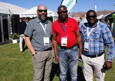 Etienne Kok of United Exports, Edwin Moyo of Nhimbe Fresh Exports in Marondera, Zimbabwe, and Alex Muchazondida of United Exports.