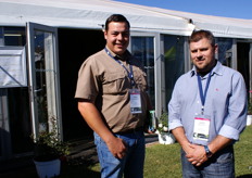 Tiaan Rautenbach, Gundle API, and Japie Krynauw of Agri-Logic.