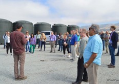 A group of primarily produce buyers learns more about berry production at Driscoll's.