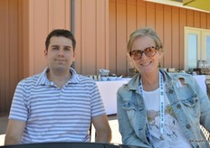 Joe Eisinger with Nathel & Nathel and Allison Bennett with Ace Natural at Driscoll's field tour.