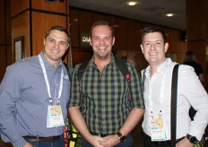 Adrihan Kruger of Marco market agents at the Johannesburg market, Jurie Gouws of The Fruit Farm Group and Sean Engelbrecht of The Grow Group.