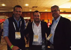 Johan Brink (national marketing manager of Tru-Cape), Nicholis Cilliers (Star South) and James Lonsdale, national fresh produce manager of Spar.