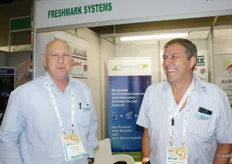 Dave Larkan and Richard Pilkington of Freshmark Systems, the software used at most SA municipal markets.