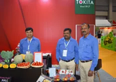 Narendra Yadav, Sushil Biswas and Narayanaswamy Muniyappa from Tokita Seeds