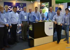 Seeka Australia had a stand on the Australian pavilion for the first time. They had a selection of pears on show, including the new Frank variety. The Seeka board and CEO came along to visit. Left to right: Ratahi Cross, Stu Mckinstry - CFO, Mel Diaz, Fred Hutchings - Chairman, John burke, Cameron Carter -Seeka Australia, Ashley Waugh, Maty Brick, Michael Franks - CEO, Cecilia Tarrant.